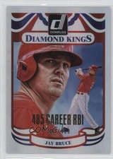 2014 Panini Donruss Diamond Kings Gold Career Stat Line /400 Jay Bruce #23 8q4