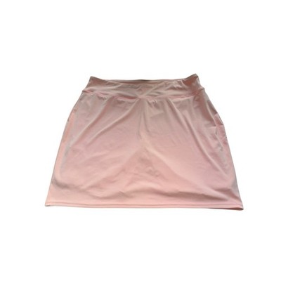 Realessentials Women s 2X Peach Colored Pull On Stretch Skort