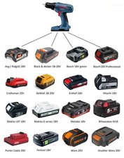 Hilti 22V Werkzeugadapter für verschiedene Akkutypen (WÄHLEN SIE IHREN AKKU)