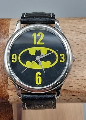 DC COMICS by 1989 Fossil Batman Unisex Watch 7.5 Black Leather Band 36mm BA-6315 $_57.JPG?set_id=8800005007 main image 2