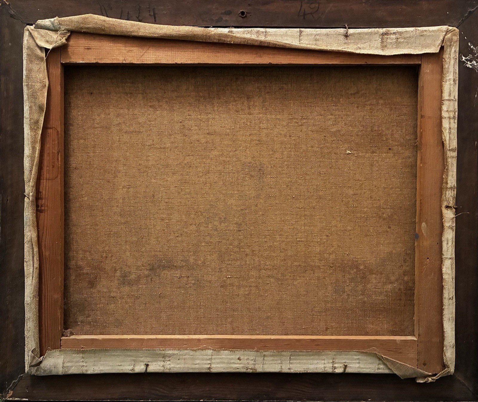 Antique painting painting view of Marseille 20th century