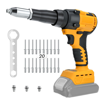 Lousdzoke Cordless Rivet Gun Compatible Dewalt 20V Max Batterytool Only