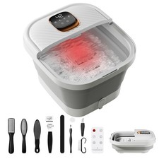 ACKLEAP Collapsible Foot Spa with Heat, Foldable Foot Bath Massager with Tempera