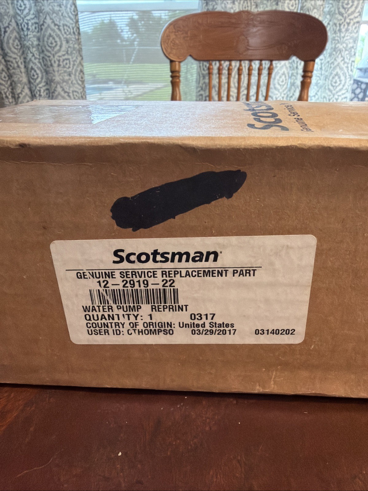 Scotsman 12-2919-22 Water Pump