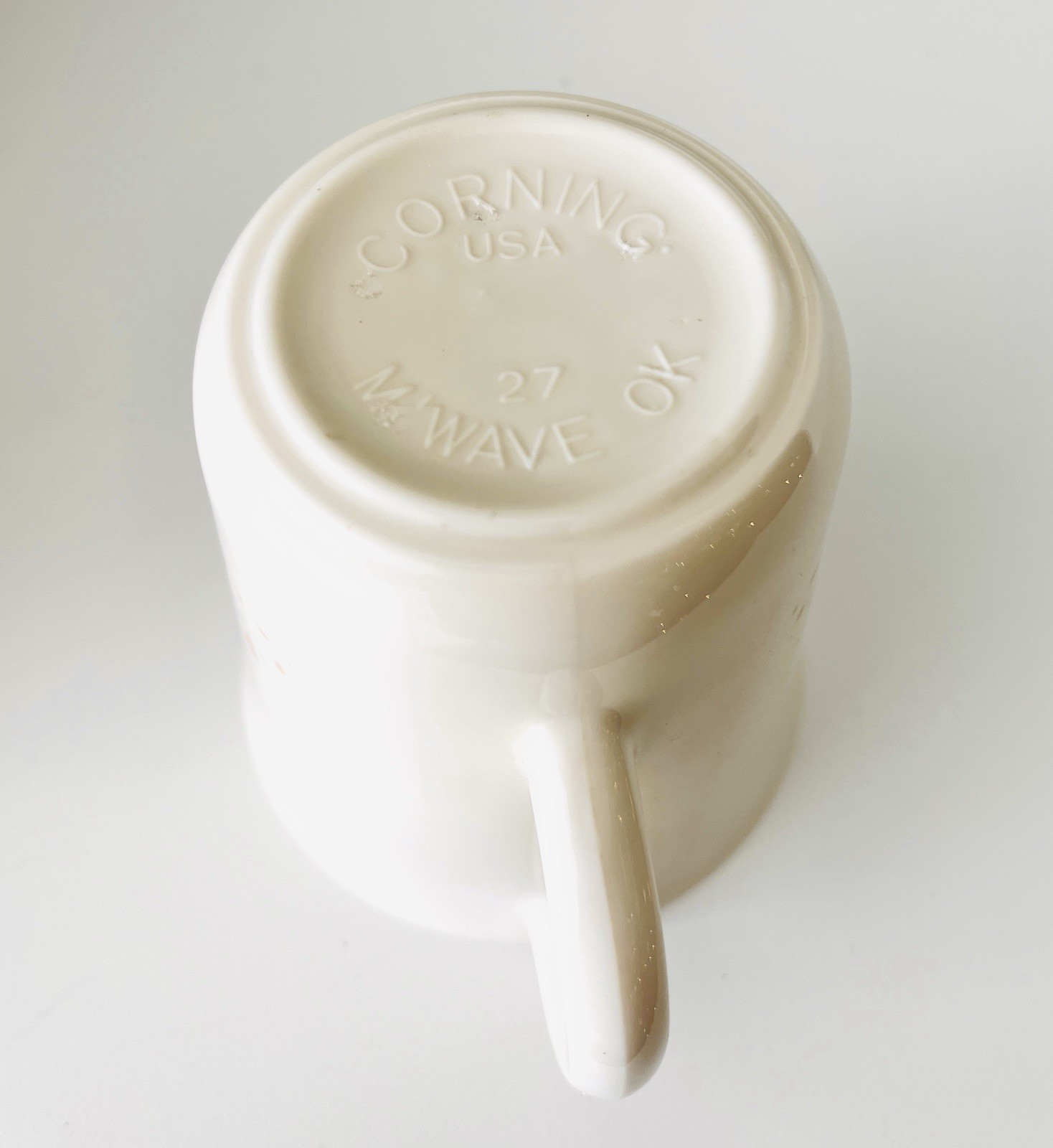 Vintage Corning Ware USA Forever Yours Coffee Cups With Heart Design, 4 Mugs thumbnail 4