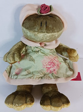 Russ Berrie 'Florissa Frog' 9" Plush Stuffed Animal Green Vintage 2000 NEW