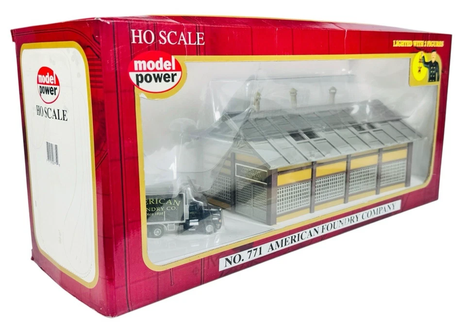 #771 Model Power HO 1/87 American Foundry Company Building w/Delivery Truck - Image 2 of 4