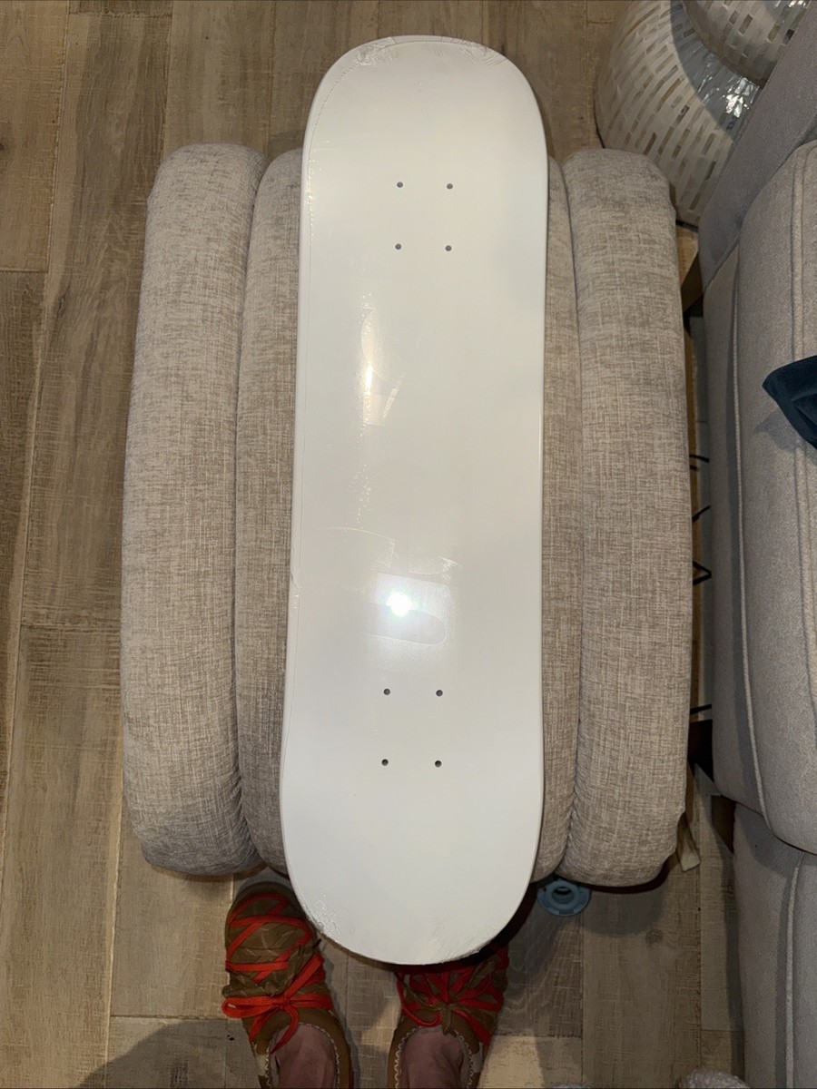 Supreme SS23 Tonal Box Logo Skateboard Deck White Color-way New In
