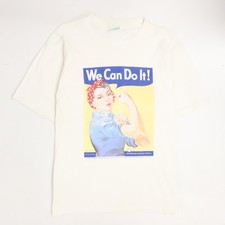Vintage We Can Do It WW2 WWII Poster T-Shirt Size Large Smithsonian