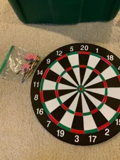 GSE Games & Sports Expert Professional Regulation Size Bristle Dart Board with 6