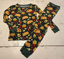 Boy's LITTLE SLEEPIES Size 4T Taco Theme Pajama Set