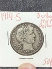 1914-S US BARBER HALF DOLLAR