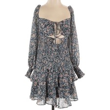 ASTR the Label NWT (org $ 138) | Marietta blue peach floral Mini Dress | size XS