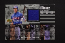 Alex Rodriguez 2002 Upper Deck Piece Of History Batting Champ Memorabilia Jersey