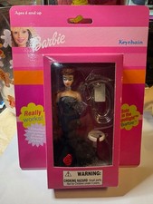 2002 Basic Fun Mattel Barbie Solo In The Spotlight Keychain - 732-0 Brunette