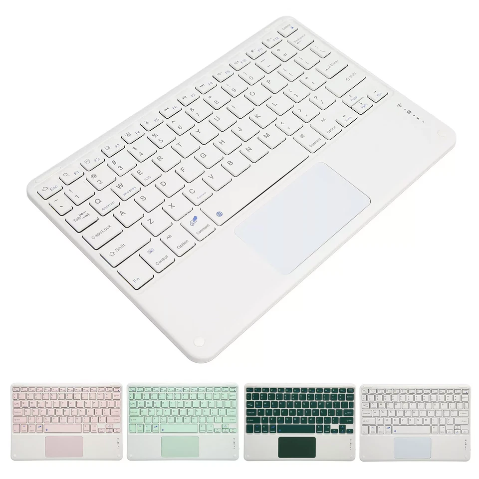 Ultra Slim Wireless Bluetooth Keyboard & Mouse For PC MAC iPad Android Tablet UK - Image 2 of 4