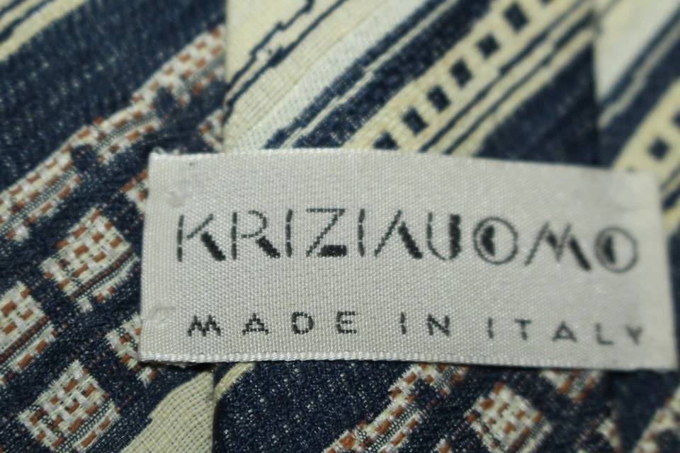 Corbata de seda KRIZIA hecha en Italia F54757 Foto 4 de 4