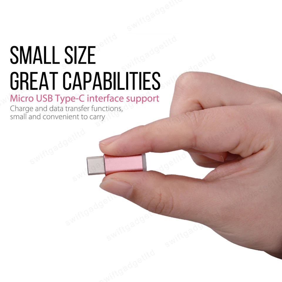 Micro USB Female to Type C Adapter Converter for Samsung Galaxy S22 S21 S20 S10 - Image 4 of 4