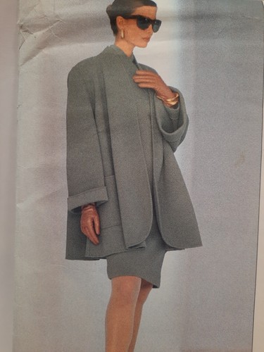 Vintage Vogue Oscar de la Renta Pattern 2560 Misses' Jacket & Dress Size 8-10-12 - Picture 3 of 10