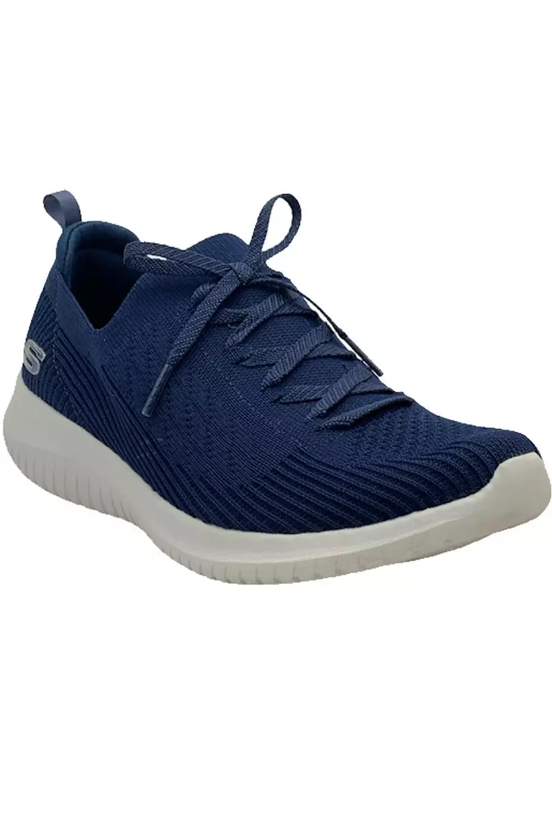 Skechers Ultra Flex Knit Slip On Sneakers Pop Sensation Navy eBay