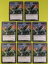 8 Knight Token (Black) Time Spiral Remastered Magic the Gathering MTG 8