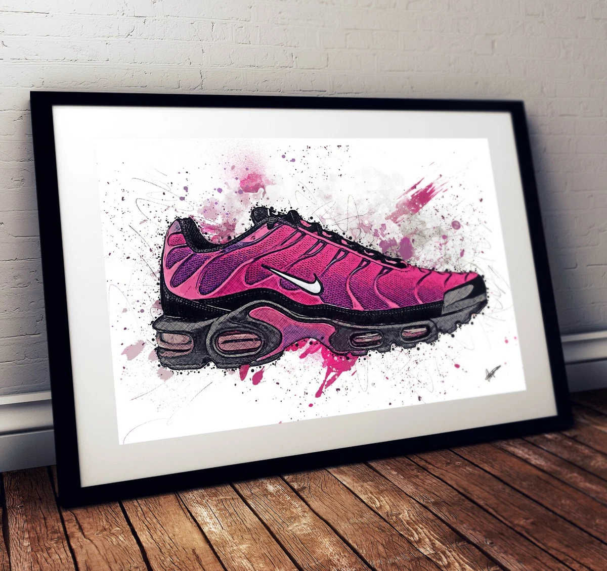 Nike TN Fireberry Trainer Sneaker Art Print Poster eBay