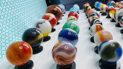 NLR Antique Vintage Marbles Collection Lot Peltier Akro Alley Vitro Christensen - Picture 23 of 24