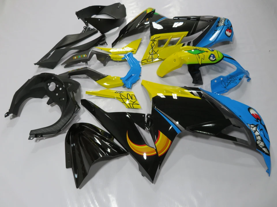 Blue Shark Fairing Kit For Kawasaki Ninja 300 EX300 2013-2017 Bodywork W/ Bolts Foto 4 de 4
