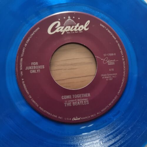THE BEATLES – Something / Come Together BLUE VINYL Capitol Jukebox 7” - Picture 2 of 5