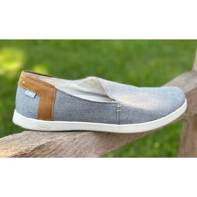 Chaco Ionia Blue Canvas Slip On Women Sneaker Women display picture 1