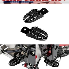 US BLACK 3D Spiked Footrest Off-Road Foot Pegs For HONDA MONKEY 125 GROM MSX 125