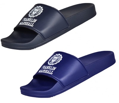Franklin & Marshall Herren Sliders Flip Flop Retro Klassisch Synthetik Sommer Schuhe