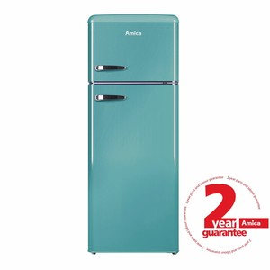 Amica Fdr2213db 55cm Duck Egg Blue Freestanding Retro Fridge Freezer Ebay