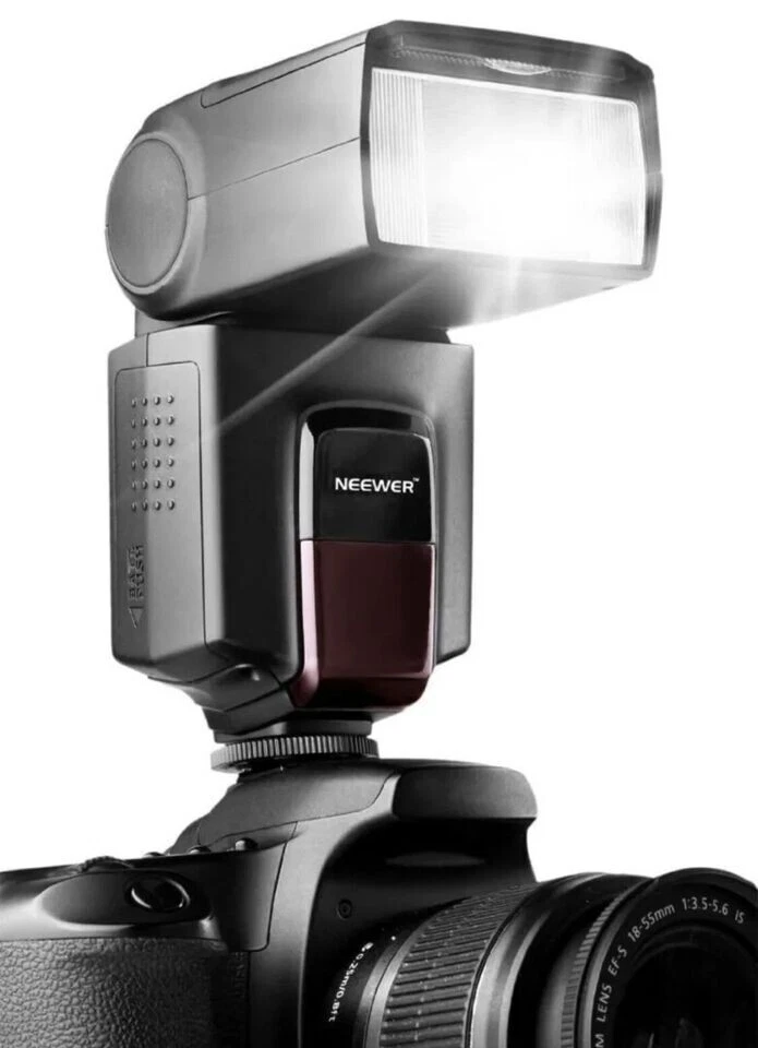 Neewer TT560 Flash Speedlite y disparador RT-16 + 3 receptores Canon Nikon Panasonic Foto 2 de 4