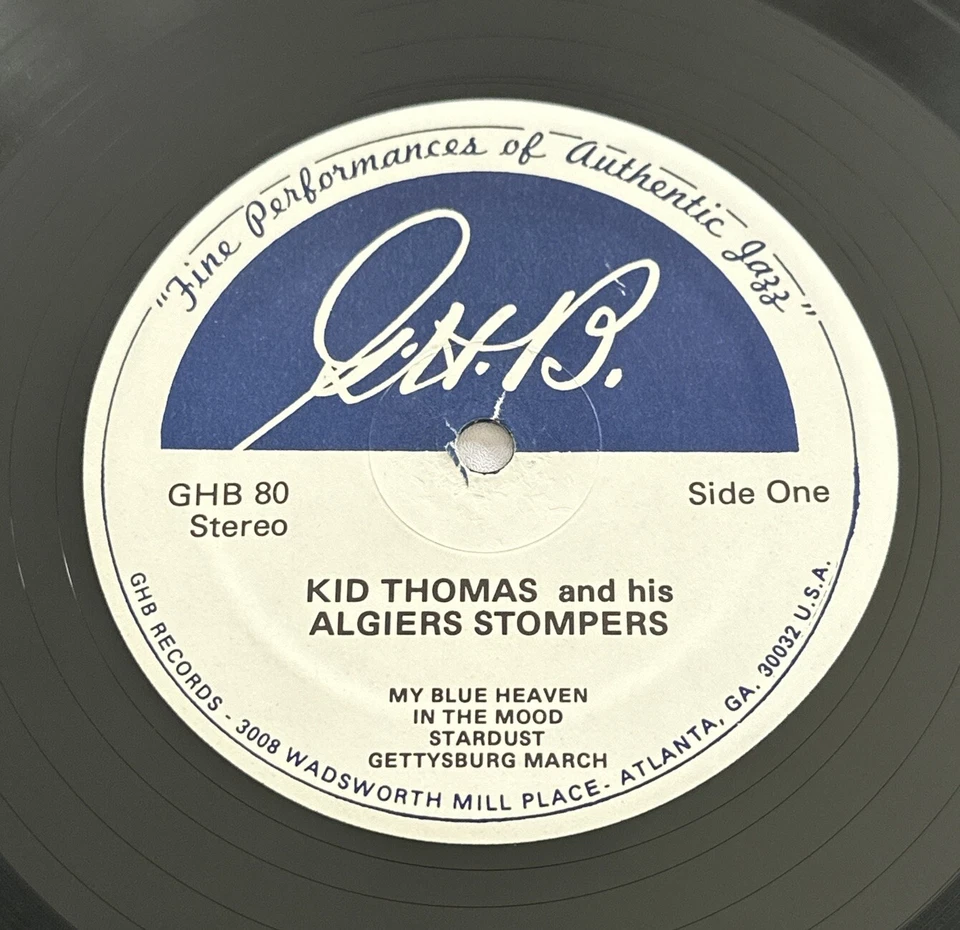 Kid Thomas And His Algiers Stompers Jazz Lp Vinyl Record Ex / Vg+ Condition - Image 4 of 4