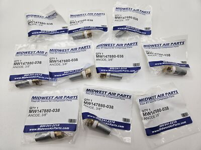 #ad #ad QTY.10 Midwest Air 147880 038 3 8quot; Zinc Anode $82.99
