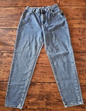 Vintage 80s 90s Lee USA made High Waist Denim Mom Jeans Tapered Size 14 MED