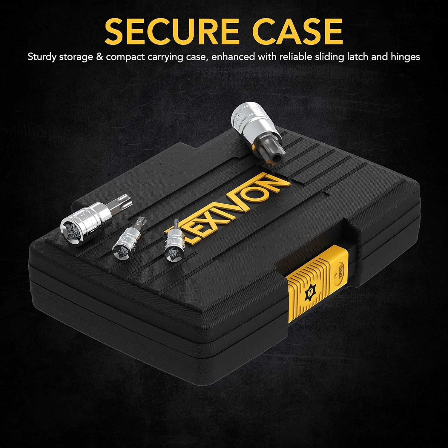 13-Piece Torx Bit Socket Set Solid & Tamper Proof T8-T60 Premium S2 Alloy Steel