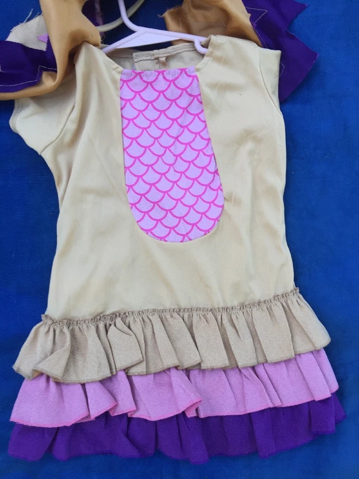 Disfraz del País de las Maravillas HOOT OWL Doncella India Granero Niñas Vestido HALLOWEEN Talla 3T 4T Foto 4 de 4