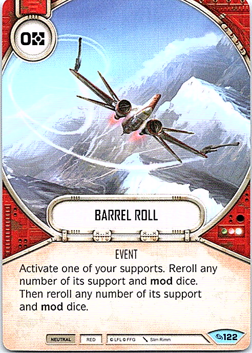 Star Wars Destiny Across The Galaxy Card #122 Barrel Roll