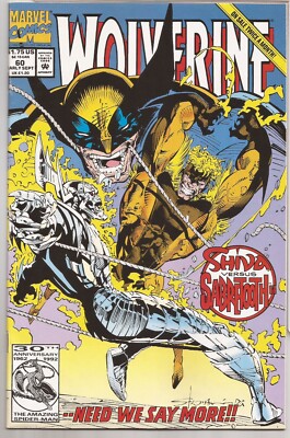 WOLVERINE #60   1992 - LARRY STROMAN COVER - KEY ISSUE - 1ST PRINT