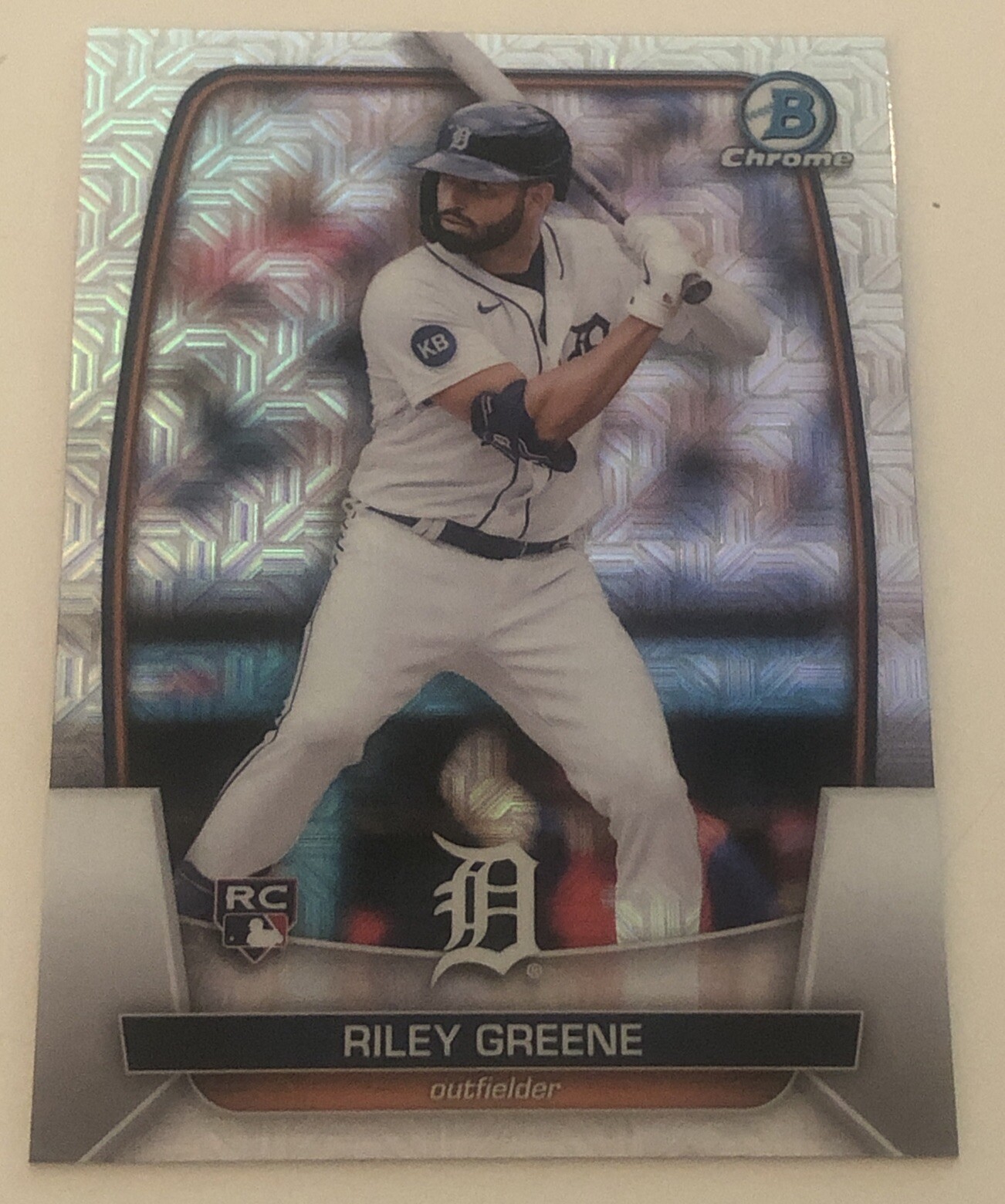2023 Bowman - Riley Greene #90 Chrome Mojo Refractor (RC)