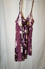 Morgan Taylor burgundy floral print XS chemise — photo 3