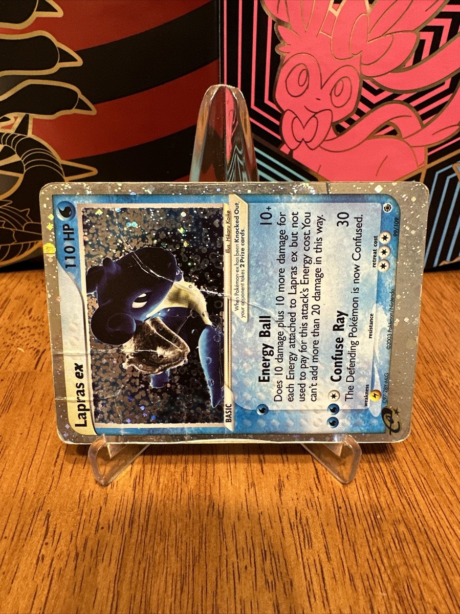 Lapras ex 99/109 MULTIPLE SWIRLS Ruby & Sapphire Holo Rare e