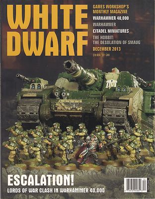 WHITE DWARF December 2013 Games Workshop Warhammer 40,000 Citadel Hobbit Smaug