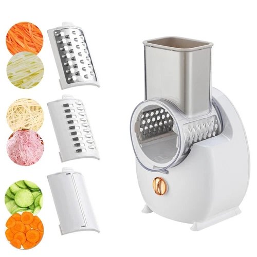 Cortador eléctrico de verduras cortador picador de tambor triturador de patatas cortador de alimentos rallador - Imagen 17 de 24