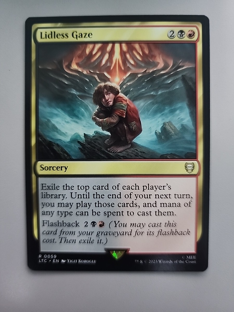 MTG Lidless Gaze Tales of Middle-earth Commander 0059 Regular Rare