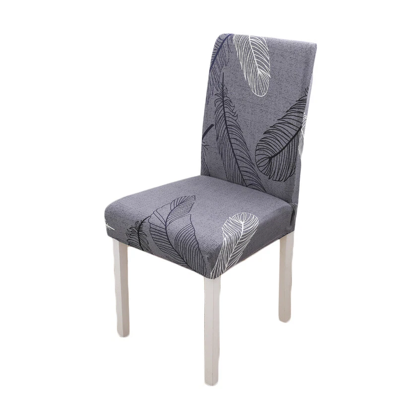 1/4/6pcs Stretch Spandex Dining Room Printed Chair Covers Slipcovers Home Decor - Image 4 of 4