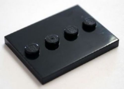 Lego NEW Black Minifigure Stand - 3x4 Tile Series 1 2 3 4 5 6 7 8