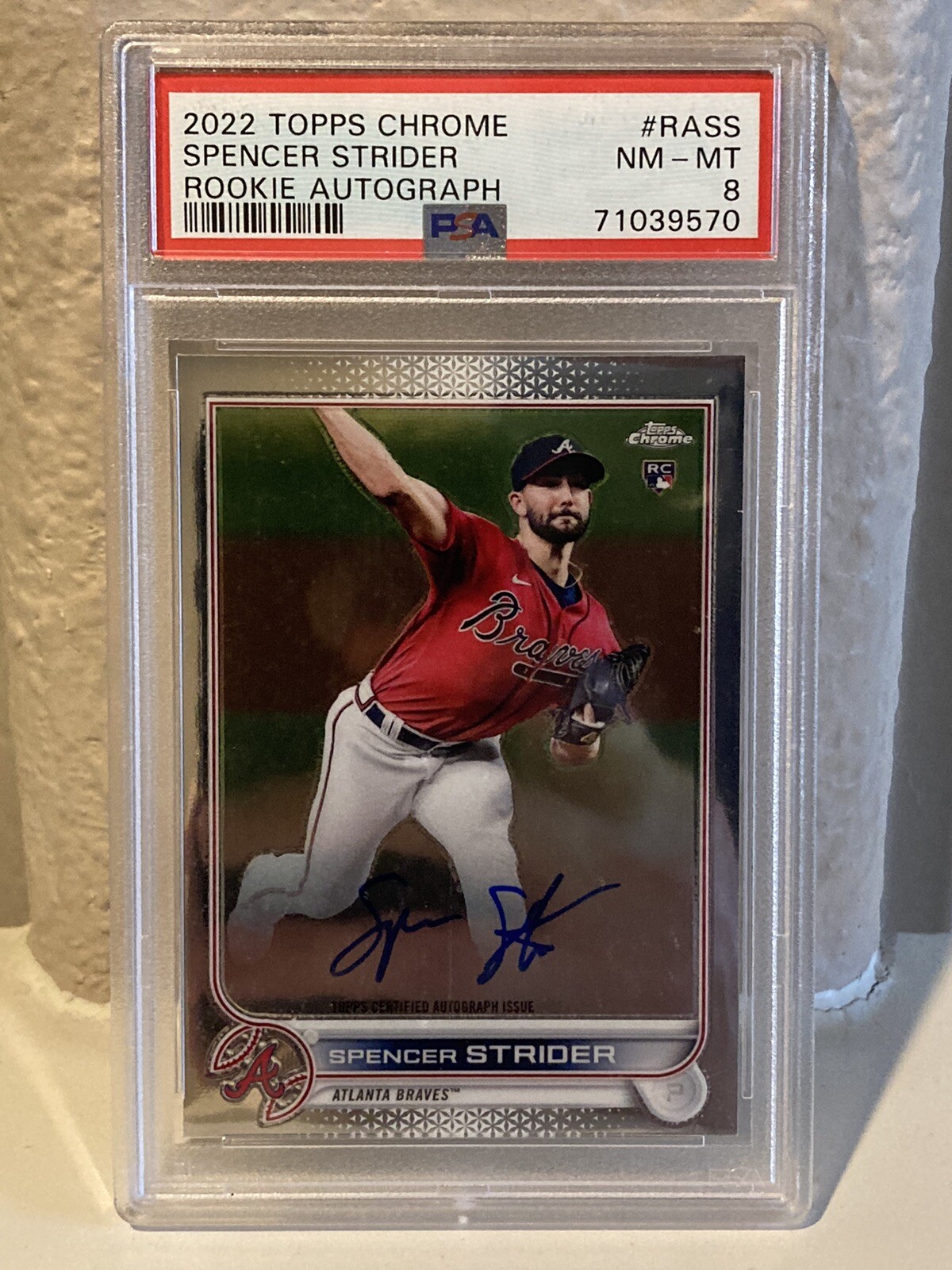 2022 Topps Chrome SPENCER STRIDER Auto Rookie Autograph RC #RA-SS 